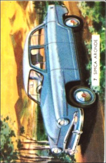 Cavalcade of Cars (Base Set) card 7 Simca Aronde