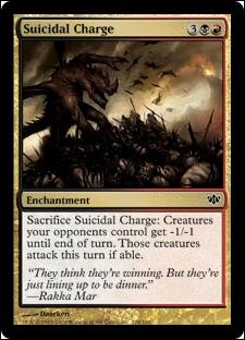 Magic the Gathering: Conflux (Base Set) card 128 Suicidal Charge