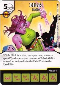 Marvel Dice Masters Amazing Spider-Man card 111 Blink: Exile