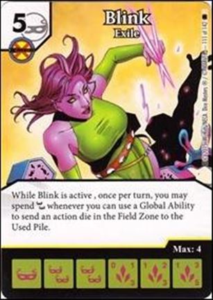 Marvel Dice Masters Amazing Spider-Man card 111 Blink: Exile