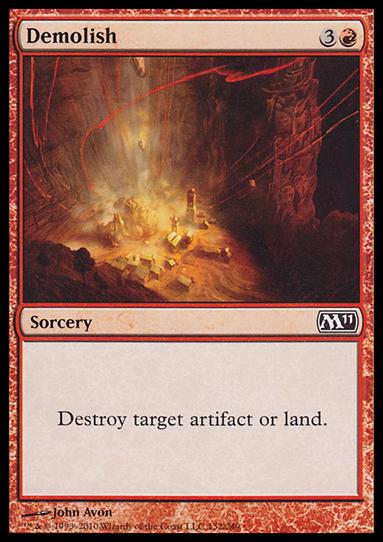 Magic the Gathering: 2011 Core Set (Base Set) card 132 Demolish