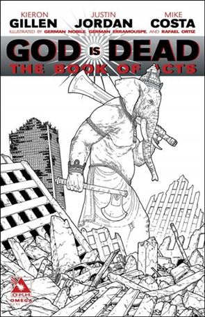 God is Dead: The Book of Acts issue Omega-F Pure Art Cover