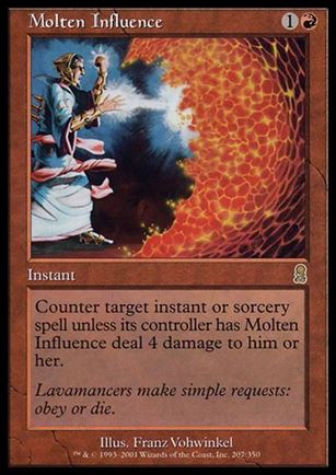 Magic the Gathering: Odyssey (Base Set) card 207 Molten Influence