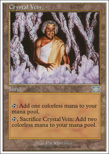Magic the Gathering: 6th Edition (Base Set) card 322 Crystal Vein