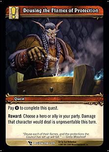 World of Warcraft: March of the Legion (Base Set) card 298 Dousing the Flames of Protection