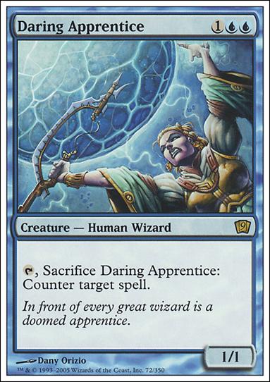 Magic the Gathering: 9th Edition (Base Set) card 72 Daring Apprentice