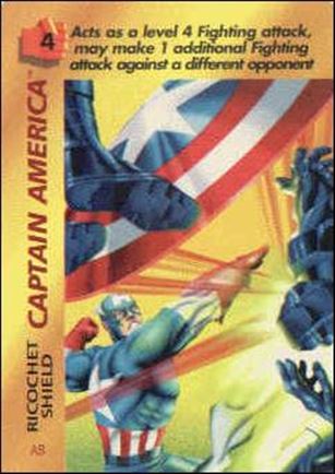 Marvel OverPower (Base Set) card nn62 Captain America: Ricochet Shield