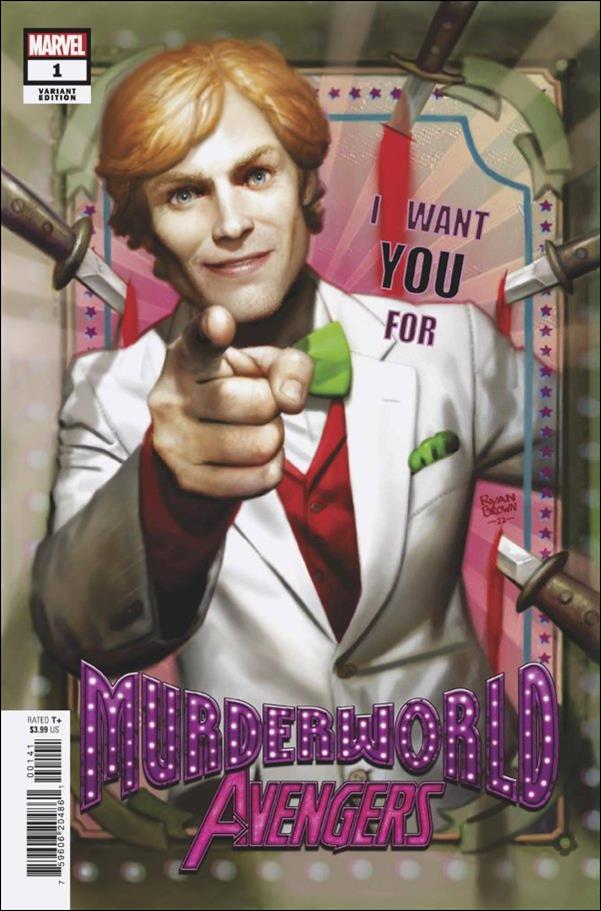Murderworld: Avengers issue 1-D Ryan Brown 1:25 Cover