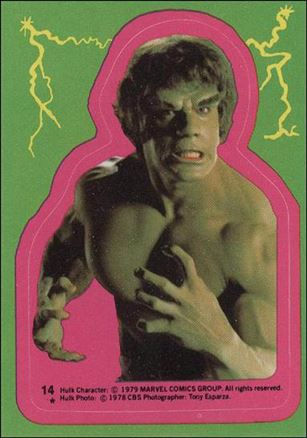 Incredible Hulk (Sticker Subset) card 14 card # 17