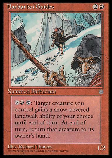 Magic the Gathering: Ice Age (Base Set) card 174 Barbarian Guides