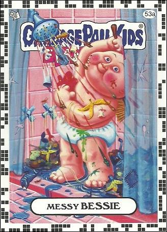 Garbage Pail Kids: Flashback Series 2 (White Border Base Set) card 53a Messy Bessie