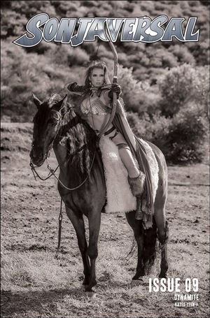 Sonjaversal issue 9-L 1:25 Black & White Cosplay Photo Cover