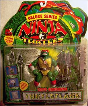 Ninja Turtles: The Next Mutation (Turtleflage Deluxe Series) figure 4 Camo-Bandanna Raph