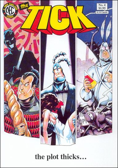 Tick (1988) issue 4 Yellow & Red Logo Cover