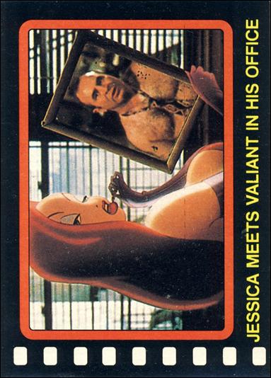 Who Framed Roger Rabbit? (Base Set) card 64 Jessica Meets Valiant in His Office