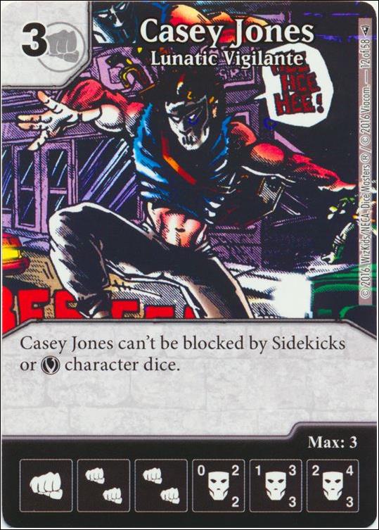 Dice Masters Teenage Mutant Ninja Turtles  card 12 Casey Jones - Lunatic Vigilante 