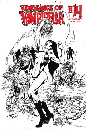 Vengeance of Vampirella (2019) issue 14-G Roberto Castro 1:11 Black & White Cover