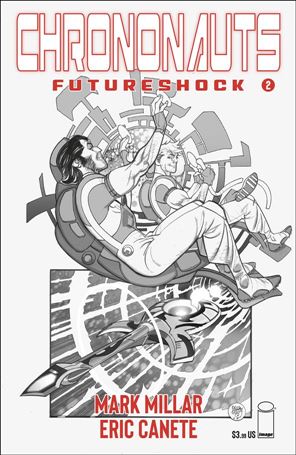 Chrononauts: Futureshock issue 2-B Pasqual Ferry Black & White Cover