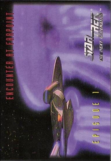 Star Trek: The Next Generation - The Episode Collection Season One (Base Set) card 15 Encounter at Farpoint, Episode 1F