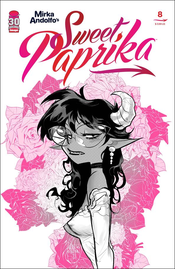Mirka Andolfo's Sweet Paprika issue 8-D Mirka Andolfo Partial Black & White Cover