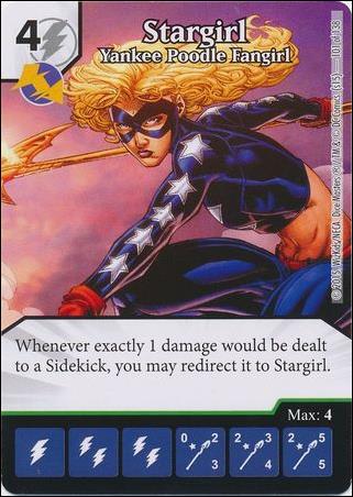 DC Comics Dice Masters Justice League  card 99 Star girl - Yankee Poodle Fangirl