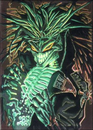 Evil Ernie Series II Chromium: Glow in the Dark (Base Set) card 73 Mysteries of Chaos! - 