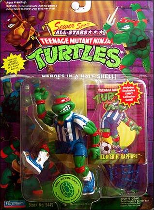 Teenage Mutant Ninja Turtles: Sewer Sports Allstar Turtles figure 2-B Shell Kickin' Raph (1994 Re-Issue)