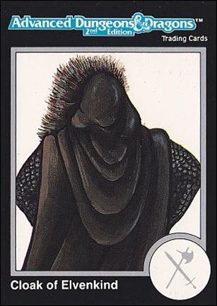TSR 1991 Trading Cards Premier Edition Factory Set (Base Set) card 54 AD&D - Cloak of Elvenkind
