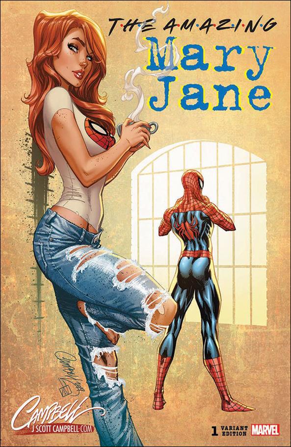Amazing Mary Jane issue 1-N J. Scott Campbell 90s-2000s Cover 1/2500