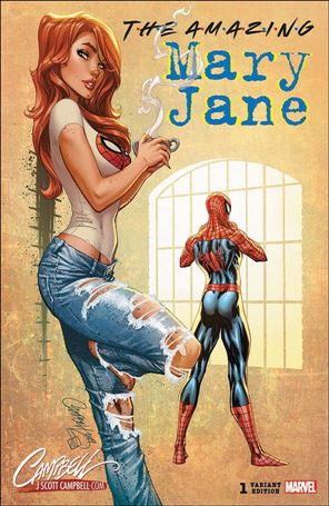Amazing Mary Jane issue 1-N J. Scott Campbell 90s-2000s Cover 1/2500