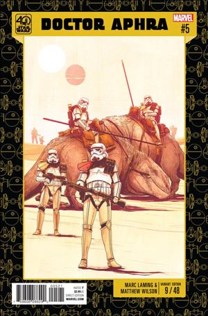 Doctor Aphra issue 5-B Marc Laming Star Wars 40th Anniversary Cover