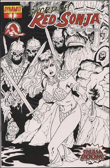 Sword of Red Sonja: Doom of the Gods issue 1-E Aaron Lopresti 1:25 Black and White Cover
