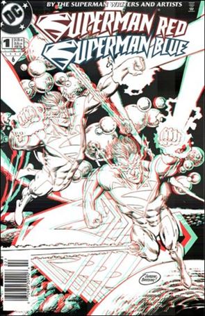 Superman Red/Superman Blue issue 1-B 3-D Cover Unbagged