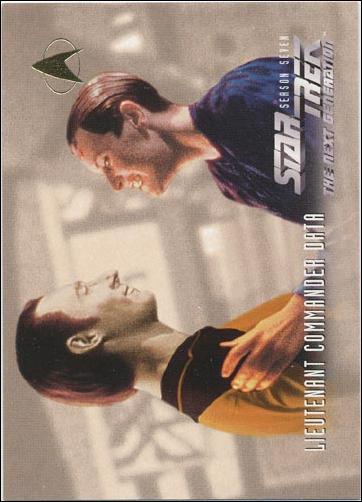 Star Trek: The Next Generation - The Episode Collection Season Seven (Base Set) card 731 Lieutenant Commander Data