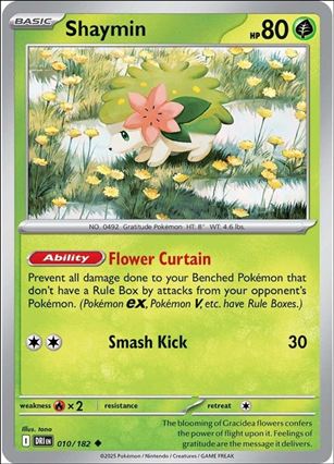 Pokemon: Scarlet & Violet - Destined Rivals card 010/182 Shaymin