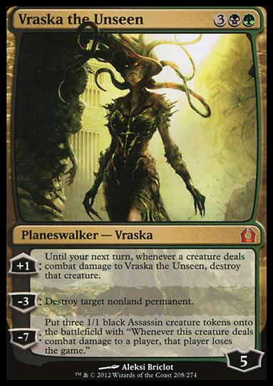 Magic the Gathering: Return to Ravnica (Base Set) card 208 Vraska the Unseen