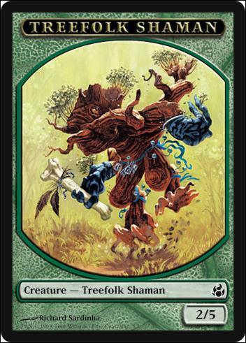 Magic the Gathering: Morningtide (Token Subset) card 3 Treefolk Shaman