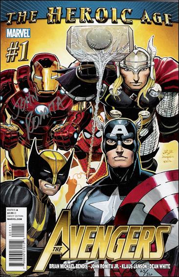 Avengers (2010) issue 1-M Romita Jr. Cover (DF Signed by Romita Sr. 1/50)