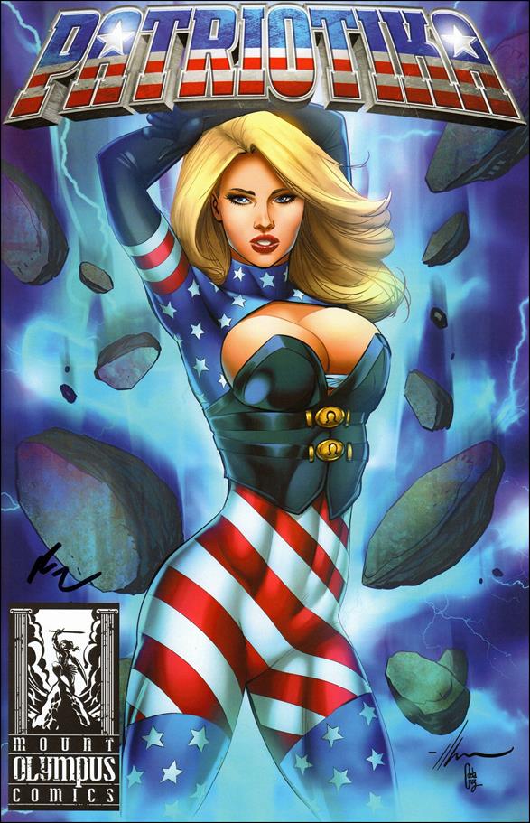 Patriotika (2017) issue 1-E Alé Garza Blue Background Cover