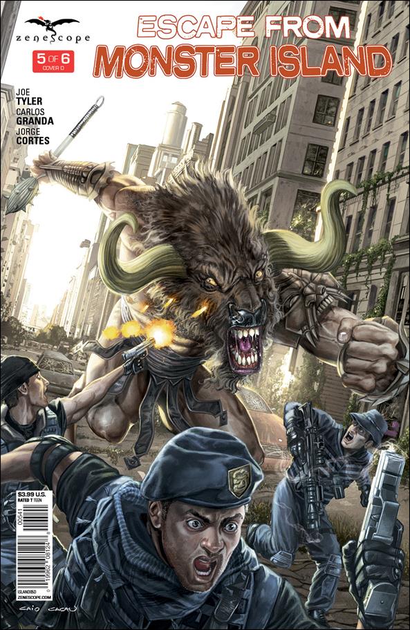 Escape from Monster Island issue 5-D Caio Cacau Cover