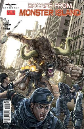 Escape from Monster Island issue 5-D Caio Cacau Cover