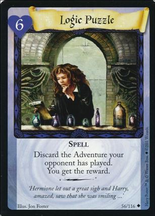 Harry Potter (Base Set) card 56 Logic Puzzle
