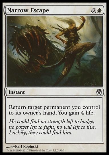 Magic the Gathering: Duel Decks: Phyrexia vs. the Coalition (Base Set) card 55 Narrow Escape