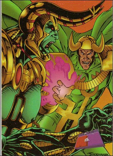 Marvel vs WildStorm (Base Set) card 72 Loki vs Minotaur