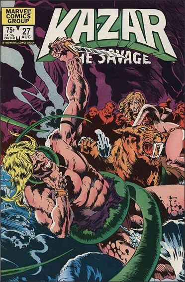 Ka-Zar the Savage issue 27 Wraparound Cover