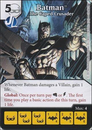 DC Comics Dice Masters Justice League  card 38 Batman - The Caped Crusader