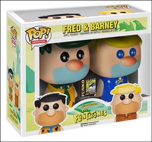 Pop! Animation Multi-Packs figure '17'-C Fred & Barney (Green / Yellow Hair) SDCC