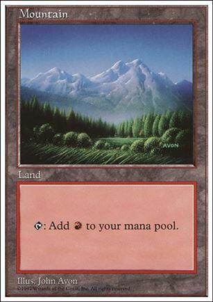 Magic the Gathering: 5th Edition (Base Set) card 433-B Mountain