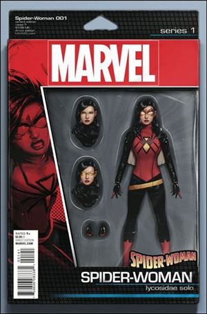Spider-Woman (2016) issue 1-D John Tyler Christopher Action Figure Cover