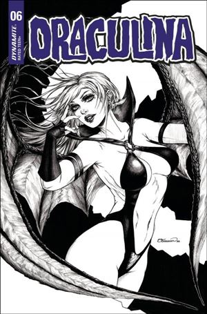 Draculina (2022) issue 6-H Collette Turner Black and White 1:25 Cover
